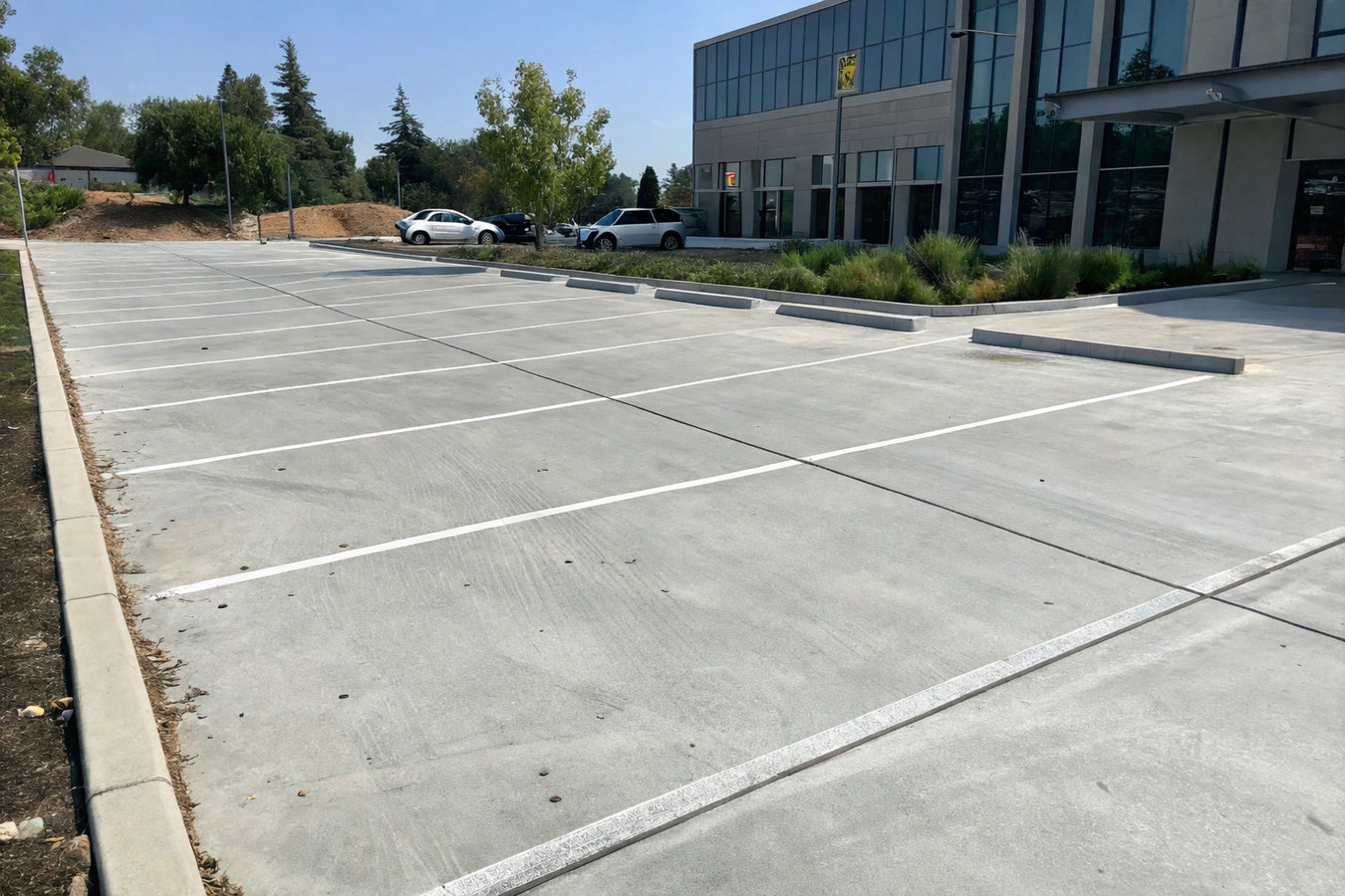 Concrete parking lot building in Somerville, MA