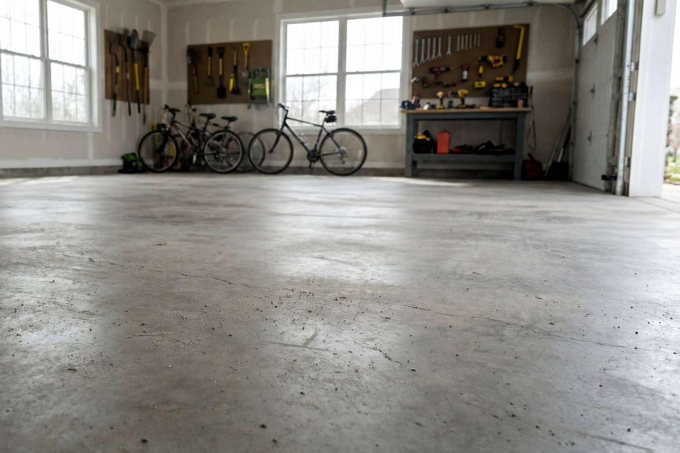 Garage floor concrete in Somerville, MA